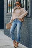 High Waist Ankle-Length Skinny Jeans