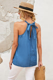 Halter Neck Denim Tank Top