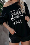 Faith OVER Fear Blue Shirt