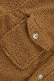 Flap Pockets Button Front Jacket