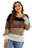Pullover Colorblock Winter Sweater