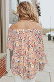Off The Shoulder Smocked Floral Top
