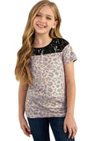 Kids Leopard Lace Up Top by Crazy Train