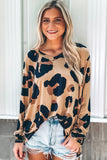 Print Long Sleeve Loose Top
