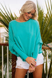 Batwing Sleeves Loose Knit Tunic Top