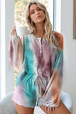 Floral Print White Knit Lounge Set