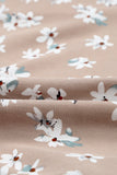 Khaki Ruffled Sleeve Floral Print Romper