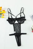 See You Later Tonight Mesh Teddy Bodysuit