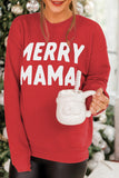 MERRY MAMA Long Sleeve Pullover Sweatshirt