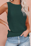 Crisscross Hollow-out Knit Tank Top