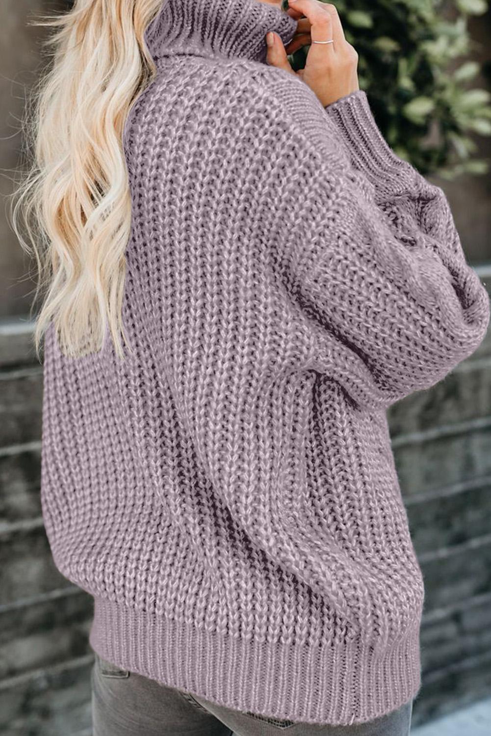 Bulky turtleneck deals sweater