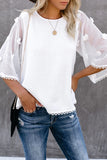 Crew Neck Kimono Sleeve Knit Top