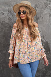 Off The Shoulder Smocked Floral Top