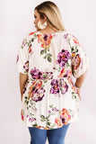 Plus Size Floral Babydoll Tunic Top