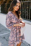Ruffle Tiered Babydoll Style Mini Dress