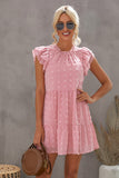 Swiss Dot Layered Mini Dress