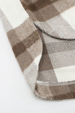 Plaid Print Pocket Women Shacket