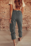 Drawstring Waist Pockets Sweatpants