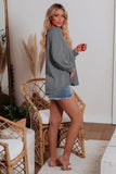Plain Relaxed Fit Crew Neck Pullover Sweatshirt