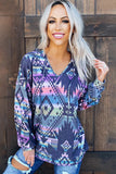 Aztec Print Hoodie