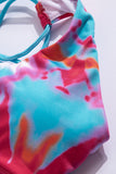 Rose Turquoise Tie Dye Yoga Tank Jogging Set