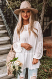 French Fling Lace Tunic Top