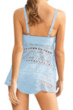 Crochet Flare Tankini Swimwear
