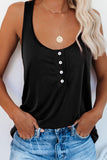 Button Loose Tank Top