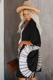 Tie Dye Open Front Beach Cover Up