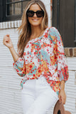 color Palettes Floral Print Blouse