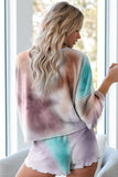 Floral Print White Knit Lounge Set