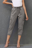 Drawstring Cargo Pocketed Joggers