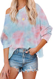 Rainbow Tie Dye Pullover Long Sleeve Top