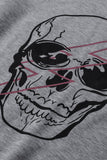 Halloween Skull Graphic Sweatshirt