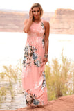 Floral High Waist Maxi Dress