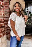 Cascading Ruffle Lace Blouse