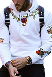 Floral Embroidered Men's Hoodie