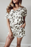 Casual Leopard Print Summer Lounge Set