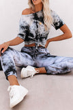 Tie-dye Tee and Sweatpants Sports Wear