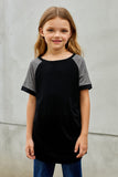 Raglan Sleeve Kid Tee with Side Buttons