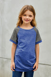 Raglan Sleeve Kid Tee with Side Buttons