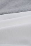 Zip Front Color Block Splicing Drawstring Hoodie