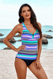 Tie-dye Racerback Tankini Swimsuit