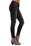 Black Ripped Skinny Stretch Jeans