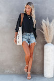 Plain Relaxed Fit Crew Neck Pullover Sweatshirt