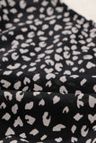 Leopard Print Belted V Neck Short Sleeve Romper