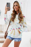 Tie Dye Pattern Hoodie