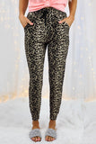 Print High Waist Slim-fit Pants