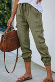 Drawstring Cargo Pocketed Joggers