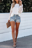 Blossom Contrast Swiss Dot Knit Top